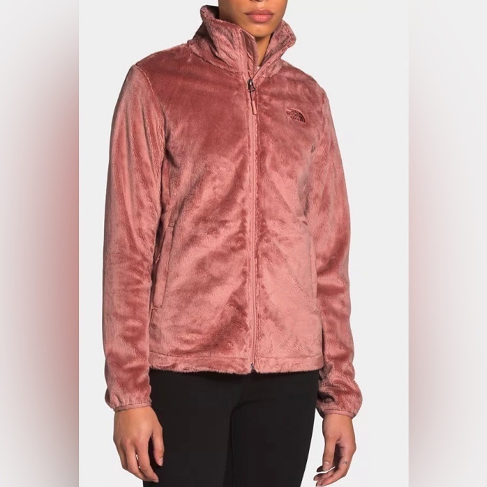 North Face Women's Osito Fuzzy Fleece Zip-Front Jacket Pink Clay M Outdoors - Picture 2 of 8